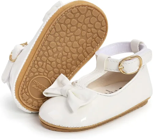 Vista 4 de Zapatos deportivos de piel sintética para bebés, niños y niñas, suela de goma suave, mocasines para recién nacidos, Oxford, zapatos para cuna