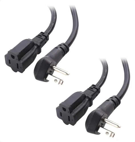 Vista 7 de [Listado ETL] Cable Matters - Paquete de 2 cables de extensión de alimentación de perfil bajo, 1 pie