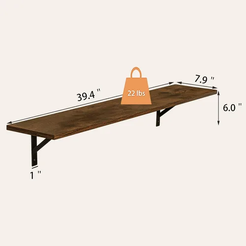 Vista 4 de DINZI LVJ Banco de almacenamiento de zapatos con cojín y paquete de estante de pared largo, banco de zapatos de 12 cubos, estante de almacenamiento