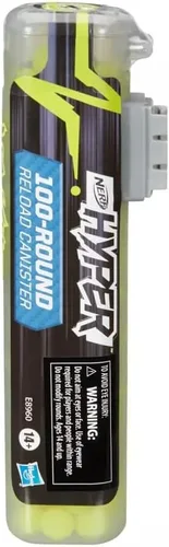 Vista 2 de Nerf Hyper - Recipiente de recarga de 100 redondos, recipiente de recarga fácil, 100 hiperrondas - para uso Hyper Blasters, verde