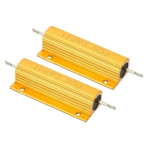 Vista 31 de PATIKIL 100 W 0,01 Ohm Resistencia con carcasa de aluminio, 2 paquetes de resistencias con carcasa de aluminio, resistencias bobinadas en caja