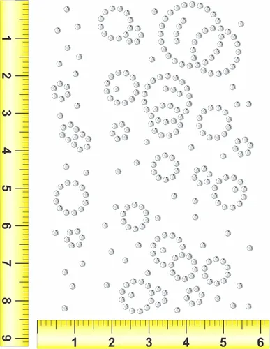 Vista 3 de Rhinestone Genie Plantilla magnética de diamantes de imitación de burbujas, color negro