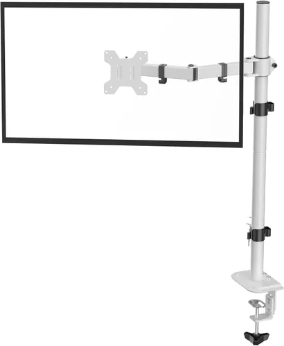 Vista 11 de Suptek Soporte para monitor LED LCD de escritorio resistente, totalmente ajustable para 1 / una pantalla de hasta 27 pulgadas Negro