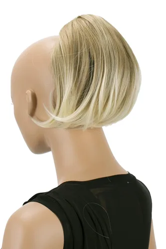 Vista 9 de CAISHA Cola de caballo con clip de mariposa para el cabello moño peinado nupcial hepburn moño Scrunchie recto negro H401