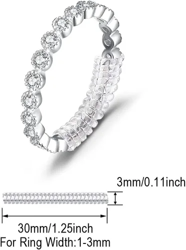 Vista 5 de JewelryPalace Anillos de plata de ley 925 chapados en oro de 14 quilates para mujer, anillos de promesa de circonita cúbica para ella, anillos