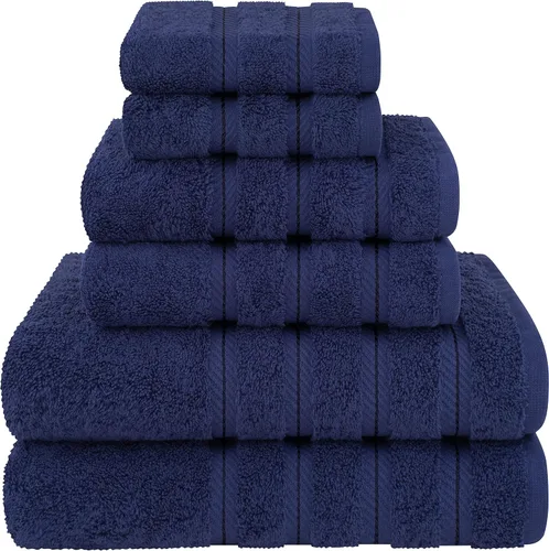 Vista 73 de American Soft Linen - Juego de toallas de 3 piezas, 1 toalla de baño, 1 toalla de mano y 1 toalla pequeña, 100% algodón turco para baño, juego