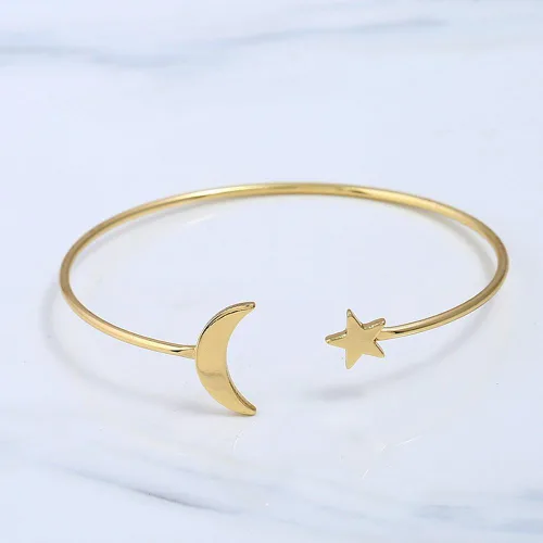 Vista 3 de YINLI Paquete de 2 pulseras elásticas simples para mujer