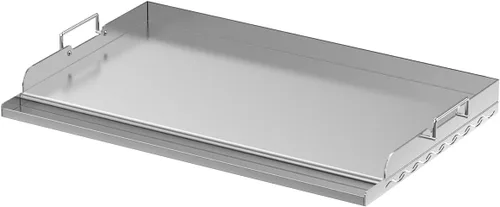Vista 8 de Skyflame Plancha Universal de Parrilla de 23"x16", Parrilla Plana de Superficie de Cerámica Antiadherente para BBQ con Manija y Ranuras para Grasa