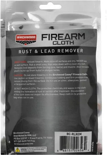 Vista 3 de Birchwood Casey Removedor de óxido y plomo para pistola Paño de limpieza duradero y eficaz para pistola de 11 x 14 pulgadas para quitar plomo