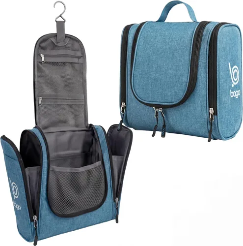 Vista 19 de Bolsa de Aseo de Viaje Bago Bolsa de Aseo Impermeable Colgante Bolsa de Aseo Grande para Baño y Viaje Organizador de Bolsa de Artículos de Tocador