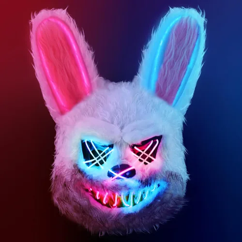Vista 8 de Halloween Animal Mask,Easter Bear/Rabbit Mask for Party Role Playing Toys Máscara de oso