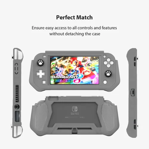 Vista 2 de FIWWAT Switch Lite Case Protective Case for Nintendo Switch Lite, Compatible Nintendo Switch Lite Screen Protector Cover Hand Grip with Detachable