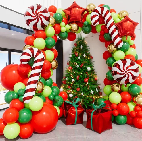 Vista 10 de Kit de arco de guirnalda de globos de Halloween, 116 piezas de arco de globos naranja y negro blanco, globos de papel de aluminio con estrella