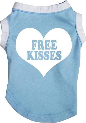 Vista 8 de Petitebella 'Free Kisses' - Camisa para perro con corazón (negro/dorado, talla XS)