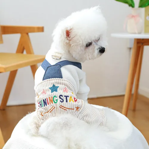 Vista 30 de Ropa de invierno para perros, overoles elegantes para mascotas para perros pequeños y medianos, lindo mono para cachorros, ropa clásica para perros
