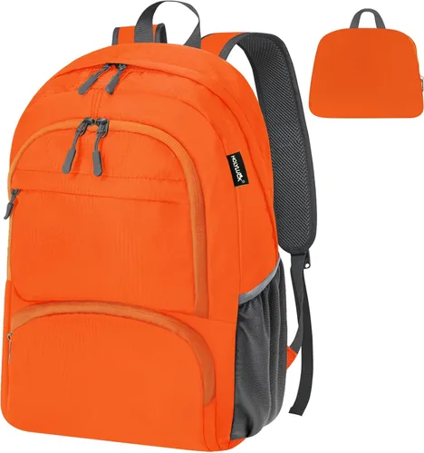 Vista 7 de Holyluck - Mochila ligera de 20 L, plegable, para senderismo, mochila de viaje plegable para hombres y mujeres, pequeña bolsa de hombro plegable