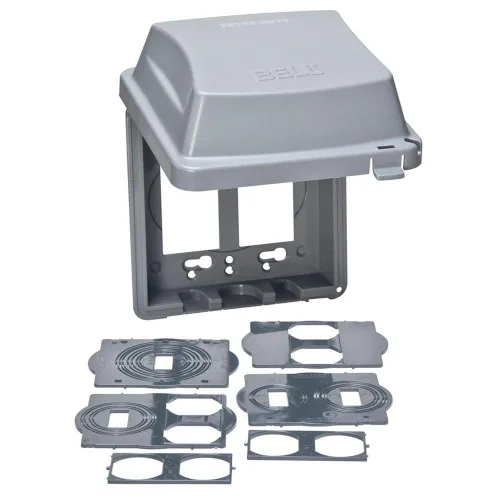 Vista 14 de TayMac MM720C Bell - Cubierta profunda de 1 banda, no metálica, resistente a la intemperie, en uso, transparente