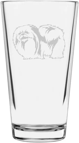 Vista 101 de Podenco Canario - Vaso de pinta de 16 onzas con temática de perro personalizado