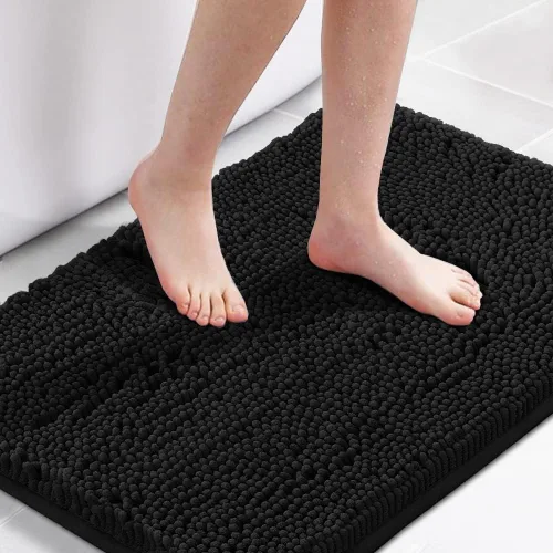 Vista 7 de H.VERSAILTEX Alfombra de Baño Alfombra de Baño Alfombras de Baño para Baño Antideslizante Alfombras de Baño Extra Gruesa de Chenilla Alfombra 17" x