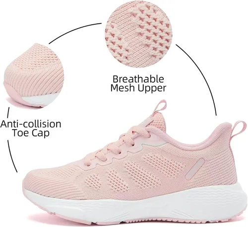 Vista 2 de Lamincoa Zapatos para caminar para mujer, tenis para correr, tenis y gimnasio