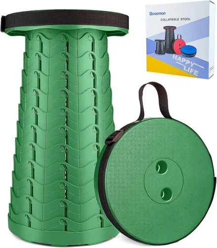 Vista 14 de Taburete plegable mejorado, ligero pero más resistente, con capacidad de carga, 400 libras, taburete plegable portátil para camping, pesca, Azul