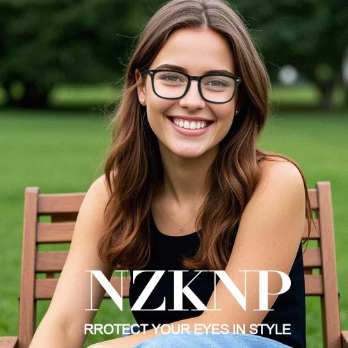 Vista 7 de NZKNP Blue Light Glasses for Woman Men,Blue Light Blocking Glasses,Clear Glasses