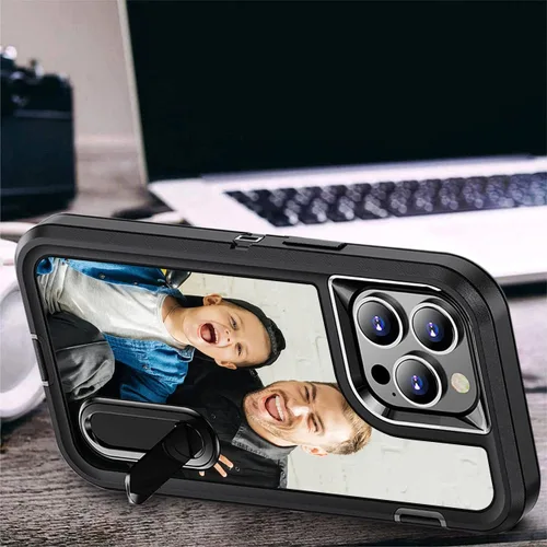 Vista 3 de Funda de teléfono personalizada para Samsung Galaxy S22 5G, funda con soporte incorporado/función atril, cubierta de protección resistente a