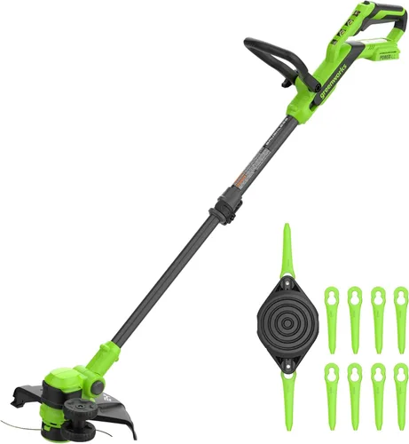 Vista 12 de Greenworks Cortadora de Hilo/Bordeadora Inalámbrica de 24V (Gen 2), Ancho de Corte de 12", Diseño Ultra-Ligero de 6 lbs, con Batería de 2.0Ah