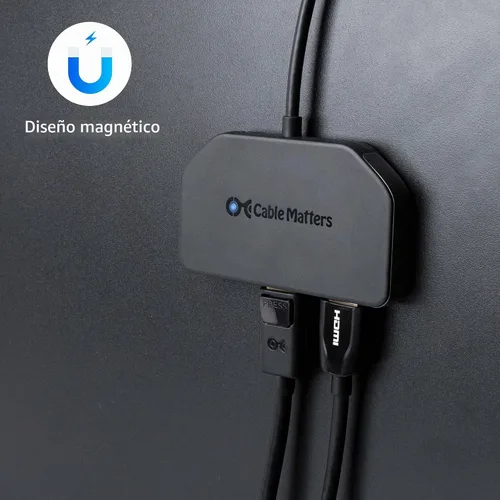 Vista 5 de Cable Matters Hub USB C MST de triple pantalla 4K @60Hz para Windows
