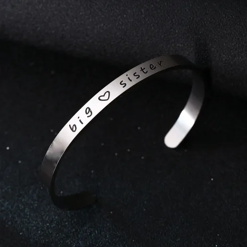 Vista 2 de BESPMOSP Big Sis Middle Sis Little Sis Sister - Pulsera para mujer y niña