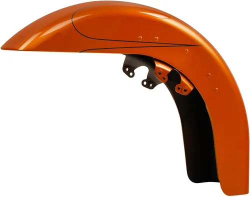 Vista 11 de HR3 Guardabarros delantero de whisky ámbar a juego compatible con Street Glide FLHX 2014 y Road Glide FLTRX 2016 (reemplazo para OEM)