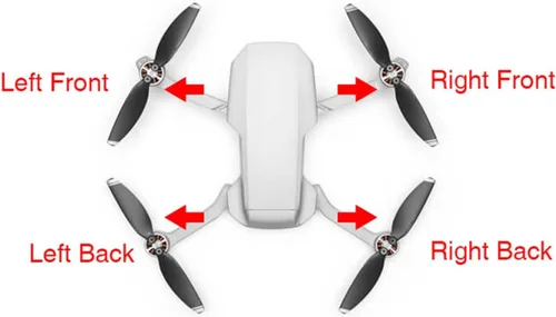 Vista 3 de SeiZed Brazo delantero con brazos traseros de motor, piezas de repuesto, repuesto para D-JI Mavic Air 2 (color: combo de brazos)