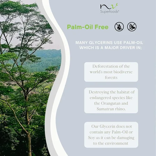 Vista 5 de Glicerina vegetal orgánica - 32 onzas líquidas - Sin aceite de palma - Grado alimenticio USP, 100% natural, portador para aceites esenciales