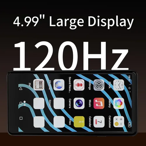 Vista 6 de Luocute Reproductor de MP3 de 64 GB, BT WiFi 12 reproductor de música con pantalla táctil HD de 4.99 pulgadas, cámara de 16 MP, reproducción