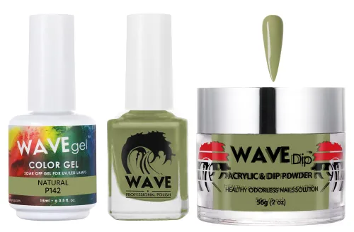 Vista 145 de WAVEGEL - Juego de gel de remojo, laca de uñas y polvo acrílico a juego - Colección Simplicity - #P109 Blizzard