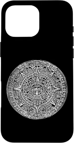Vista 19 de Aztec Calendar Sun Stone Mexican Mayan Calendario Azteca Case for iPhone 17