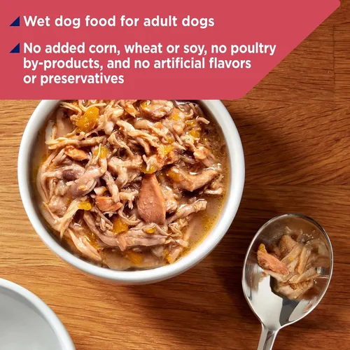 Vista 6 de Nature's Recipe Wet Dog Food, receta de pollo y salmón salvaje en caldo, taza de 2.75 onzas (paquete de 12)