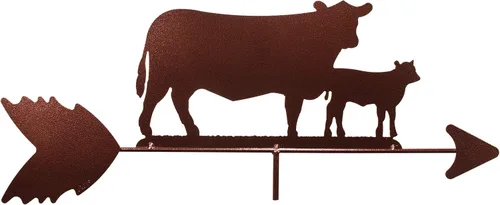 Vista 7 de SWEN Products Veleta de vaca y ternero (montaje ajustable incluido)