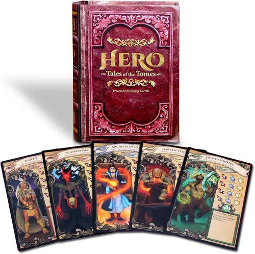 Vista 6 de Hero: Tales of The Tomes - por Tomekeeper Entertainment - Juego de cartas de batalla para adolescentes y adultos - Baraja comunitaria - Sin