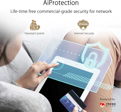 Vista 4 de ASUS ZenWiFi Sistema WiFi 6 de malla de doble banda para todo el hogar XD6 Blanco - 1 paquete, cobertura de hasta 2,700 pies cuadrados y más de 4