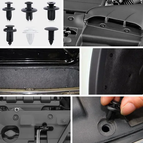 Vista 7 de Kit de clips de retención de automóvil de 6 tamaños, clips para panel de moldura de puerta automática, accesorios de repuesto de tornillos
