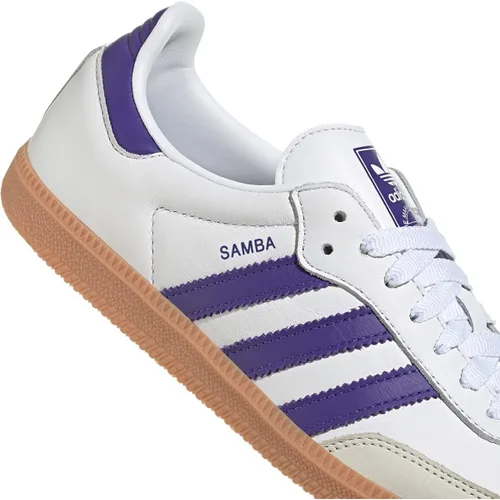 Vista 3 de adidas Originals Samba Blue, Mujer 10, Hombre 9, Tinta Energética Blanco