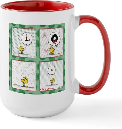 Vista 210 de CafePress SNOOPY Joe Cool - Taza de café de cerámica (15.0 fl oz)