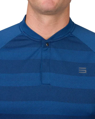 Vista 4 de Three Sixty Six Polo de golf sin cuello para hombre, ligero, absorbe la humedad y tela elástica