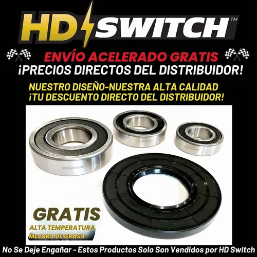 Vista 2 de (1 kit) Kit de reconstrucción de sello de cojinete de bañera de carga frontal que reemplaza a Maytag – Se adapta a la mayoría de los modelos