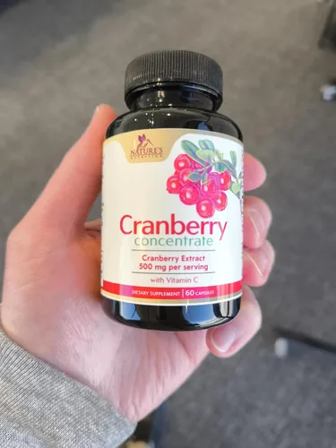 Vista 2 de Suplemento de pastillas de extracto de arándano, 500 mg por porción de extracto de arándano con vitamina C, apoyo a la salud del tracto urinario