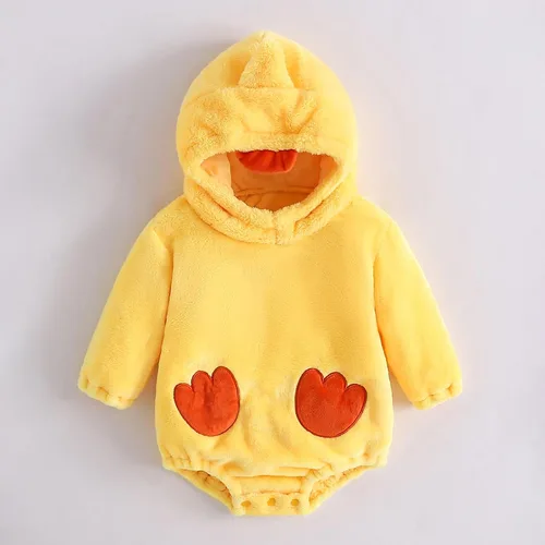 Vista 6 de Disfraz de Halloween para bebé, disfraz de monstruo animal con capucha Yellow Duck