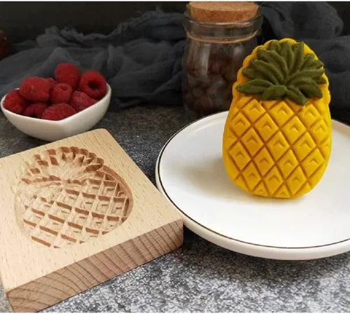Vista 14 de Molde de Galletas de Madera Tallada con Pájaro - Cortador de Galletas de Jengibre DIY con Prensa de Relieve