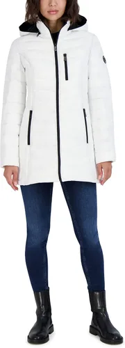 Vista 6 de Nautica Women's 34 Midweight Stretch Puffer Jacket with Hood