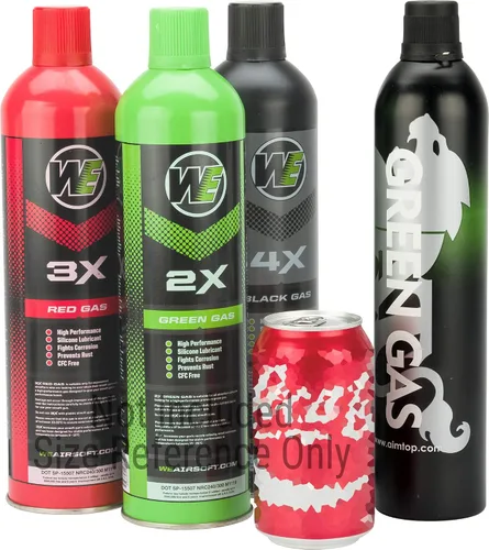 Vista 2 de Evike - Aim Top/Airsoft Arms Power Large 1100 Gas Verde (Cantidad: 12 Latas)